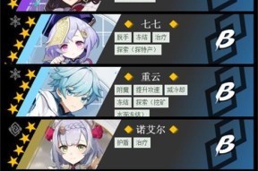 《原神》角色强度排行榜公测最新节奏榜一览（以原神角色实力为准）