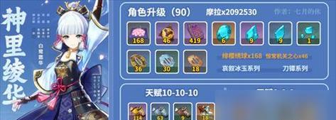原神纳西妲突破材料一览（探寻突破大门的钥匙）  第1张