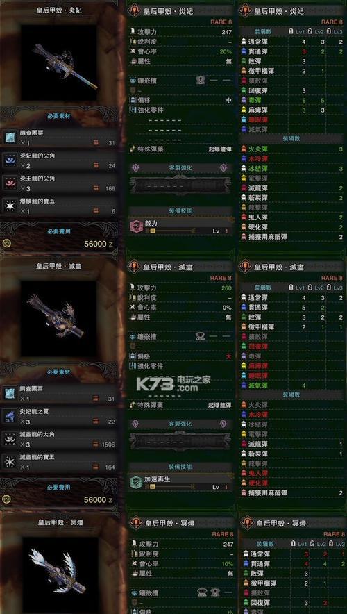 怪物猎人世界轻弩选择指南：上位轻弩一览表及选择技巧？  第3张